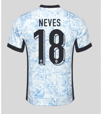 Portugal Ruben Neves #18 Udebanetrøje EM 2024 Kort ærmer